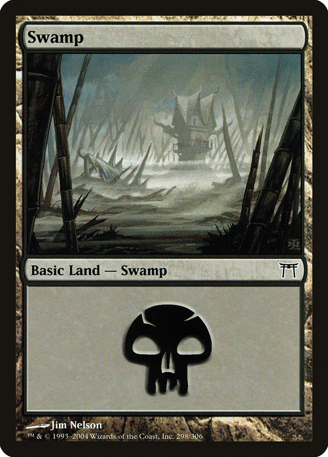 Swamp (298) [Champions of Kamigawa] | Card Merchant Takapuna