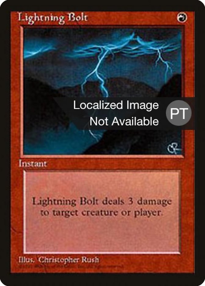 Lightning Bolt [Fourth Edition (Foreign Black Border)] | Card Merchant Takapuna