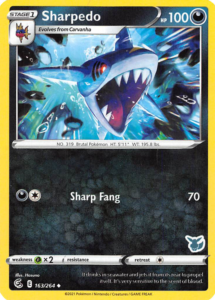 Sharpedo (163/264) (Eevee Deck) [Battle Academy 2022] | Card Merchant Takapuna