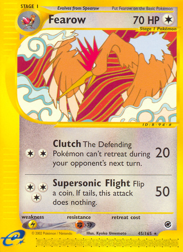 Fearow (45/165) [Expedition: Base Set] | Card Merchant Takapuna