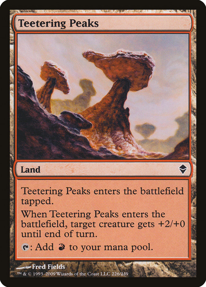 Teetering Peaks [Zendikar] | Card Merchant Takapuna