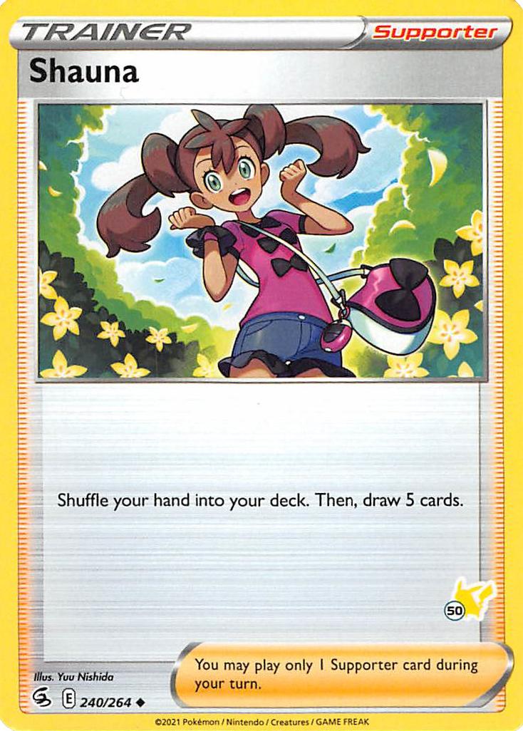 Shauna (240/264) (Pikachu Stamp #50) [Battle Academy 2022] | Card Merchant Takapuna