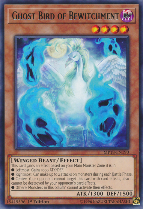 Ghost Bird of Bewitchment [MP18-EN190] Rare | Card Merchant Takapuna