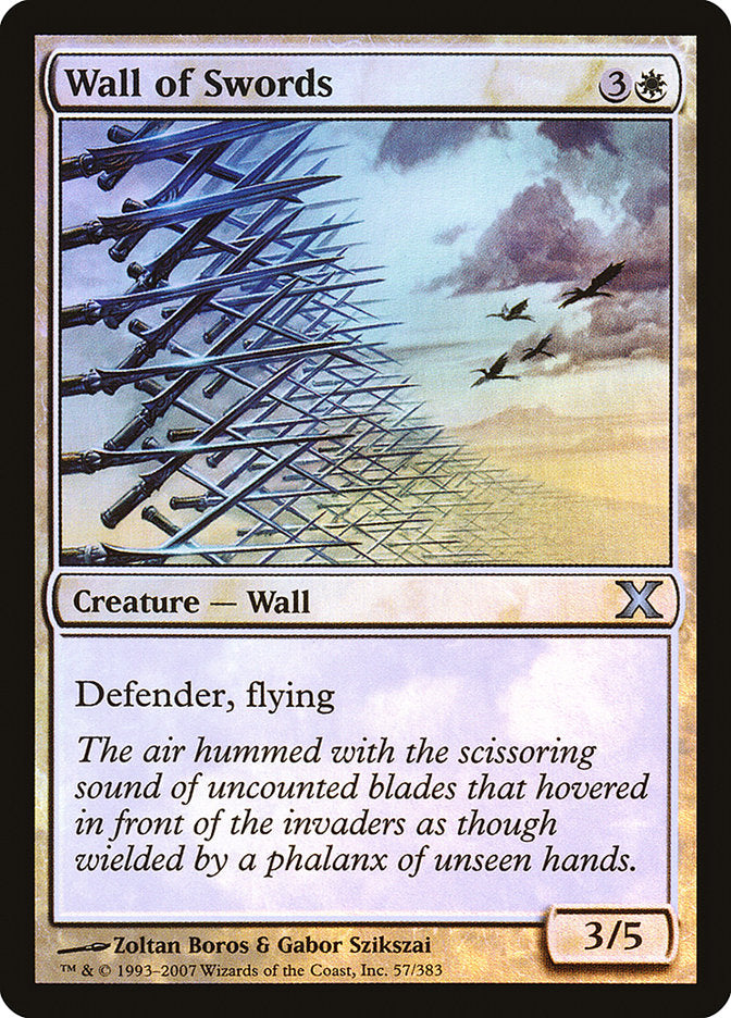 Wall of Swords (Premium Foil) [Tenth Edition] | Card Merchant Takapuna