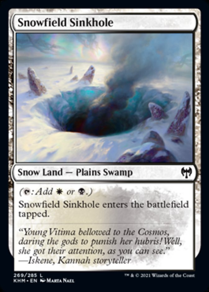 Snowfield Sinkhole [Kaldheim] | Card Merchant Takapuna