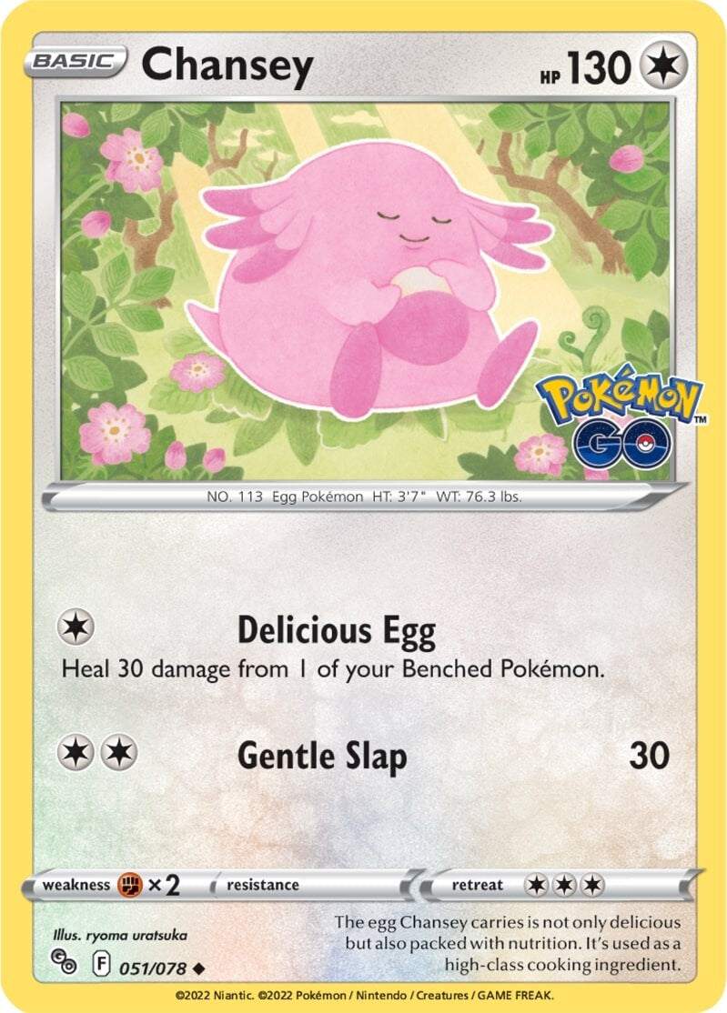 Chansey (051/078) [Pokémon GO] | Card Merchant Takapuna