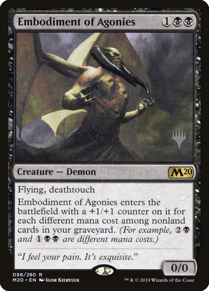 Embodiment of Agonies (Promo Pack) [Core Set 2020 Promos] | Card Merchant Takapuna