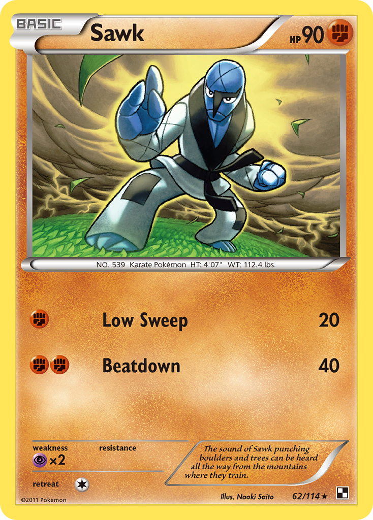 Sawk (62/114) [Black & White: Base Set] | Card Merchant Takapuna