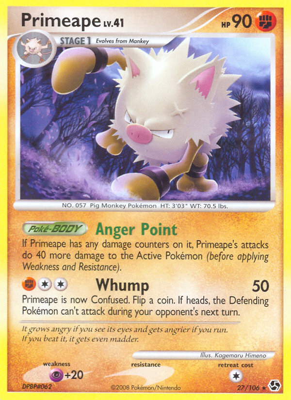 Primeape (27/106) [Diamond & Pearl: Great Encounters] | Card Merchant Takapuna