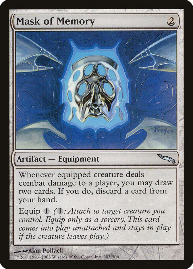 Mask of Memory [Mirrodin] | Card Merchant Takapuna