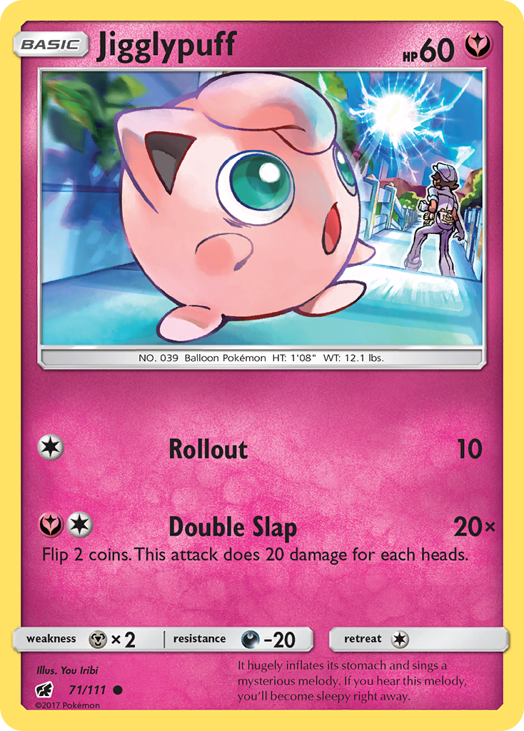 Jigglypuff (71/111) [Sun & Moon: Crimson Invasion] | Card Merchant Takapuna