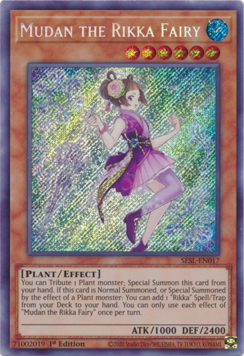 Mudan the Rikka Fairy [SESL-EN017] Secret Rare | Card Merchant Takapuna