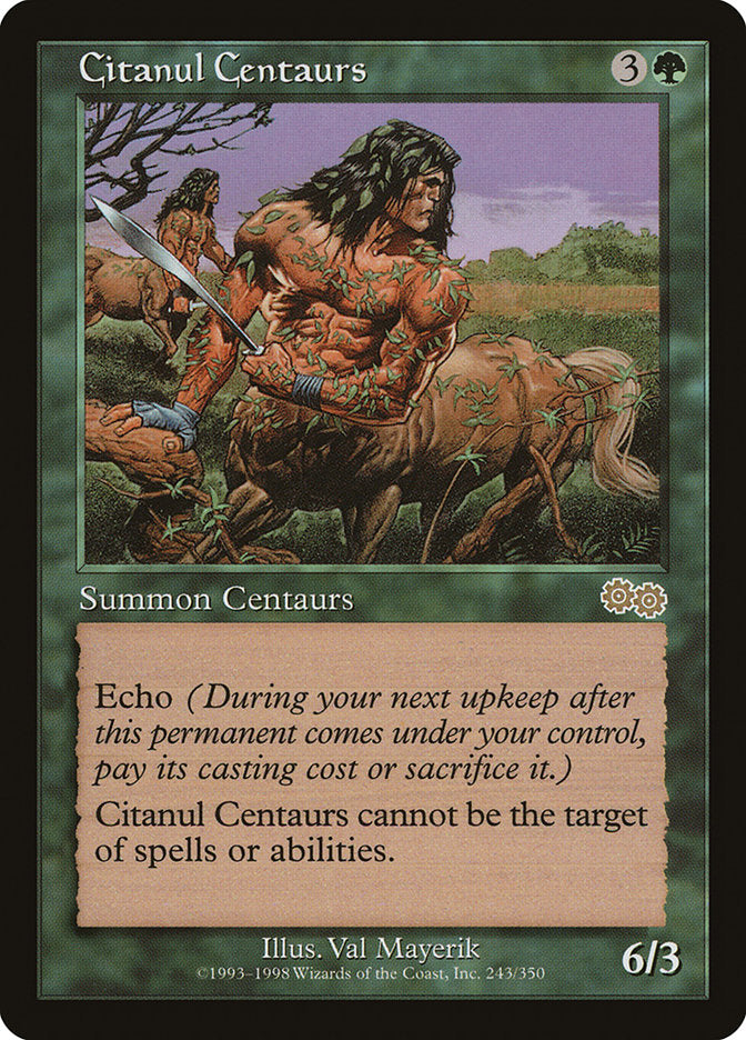 Citanul Centaurs [Urza's Saga] | Card Merchant Takapuna