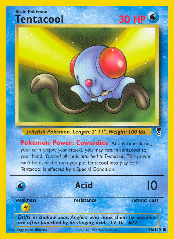 Tentacool (96/110) [Legendary Collection] | Card Merchant Takapuna