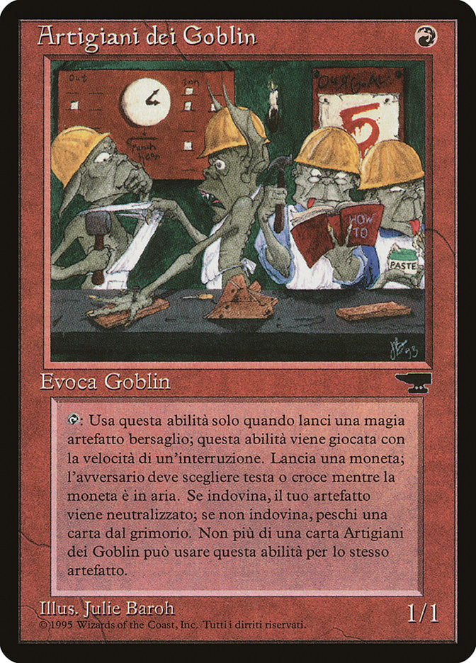 Goblin Artisans (Italian) - "Artigiani dei Goblin" [Rinascimento] | Card Merchant Takapuna