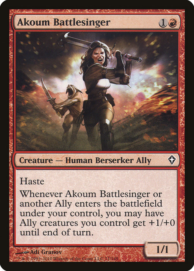 Akoum Battlesinger [Worldwake] | Card Merchant Takapuna