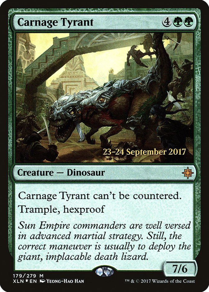 Carnage Tyrant [Ixalan Prerelease Promos] | Card Merchant Takapuna