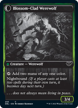 Weaver of Blossoms // Blossom-Clad Werewolf [Innistrad: Double Feature] | Card Merchant Takapuna