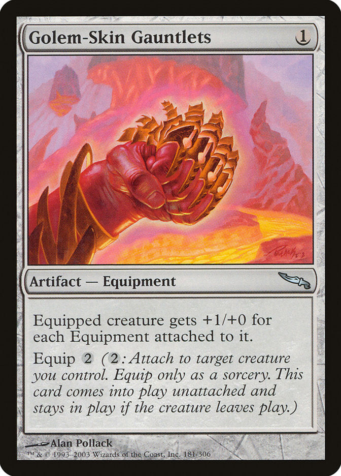 Golem-Skin Gauntlets [Mirrodin] | Card Merchant Takapuna