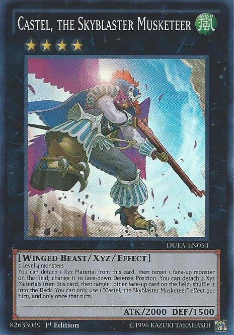 Castel, the Skyblaster Musketeer [DUEA-EN054] Super Rare | Card Merchant Takapuna