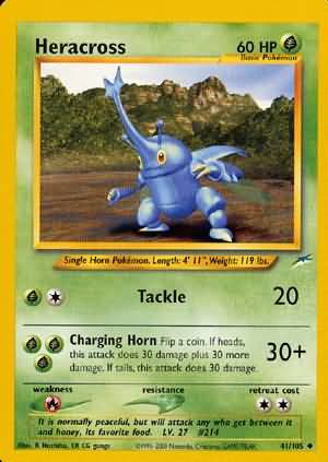 Heracross (41/105) [Neo Destiny Unlimited] | Card Merchant Takapuna