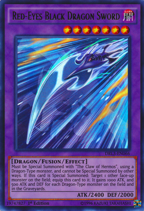 Red-Eyes Black Dragon Sword [DRL3-EN066] Ultra Rare | Card Merchant Takapuna