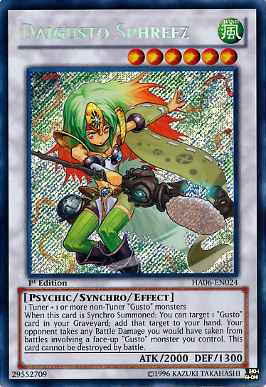 Daigusto Sphreez [HA06-EN024] Secret Rare | Card Merchant Takapuna