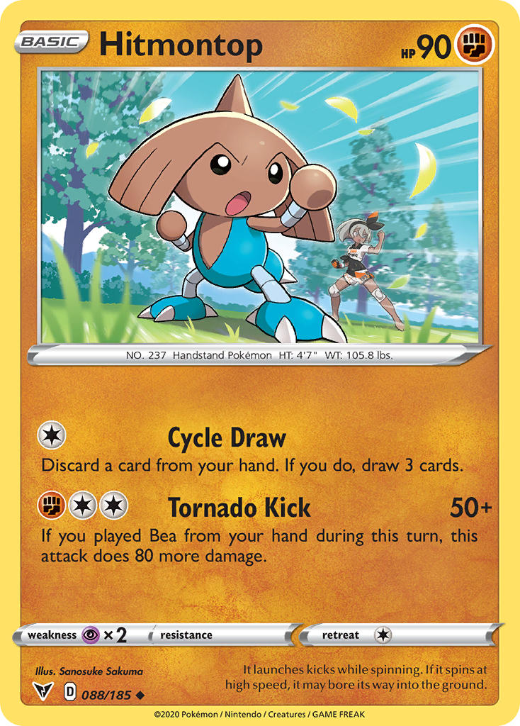 Hitmontop (088/185) [Sword & Shield: Vivid Voltage] | Card Merchant Takapuna