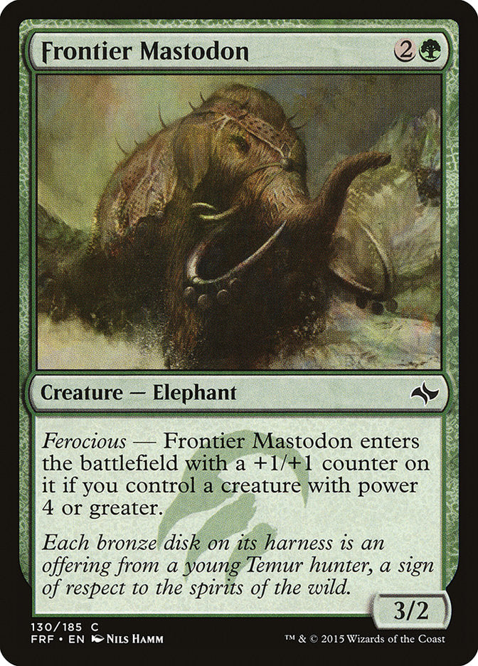 Frontier Mastodon [Fate Reforged] | Card Merchant Takapuna