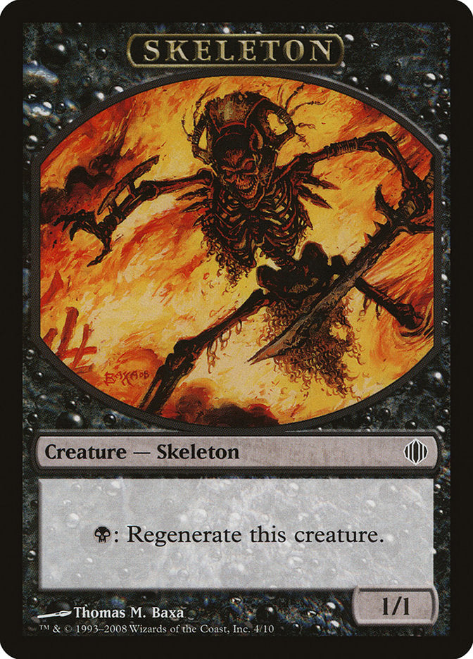 Skeleton Token [Shards of Alara Tokens] | Card Merchant Takapuna