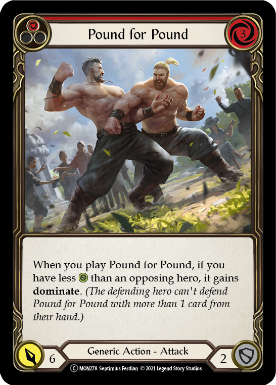 Pound for Pound (Red) [U-MON278] (Monarch Unlimited)  Unlimited Normal | Card Merchant Takapuna