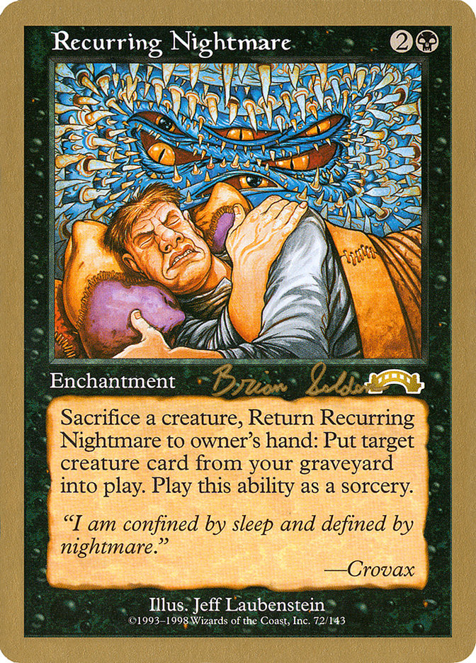 Recurring Nightmare (Brian Selden) [World Championship Decks 1998] | Card Merchant Takapuna