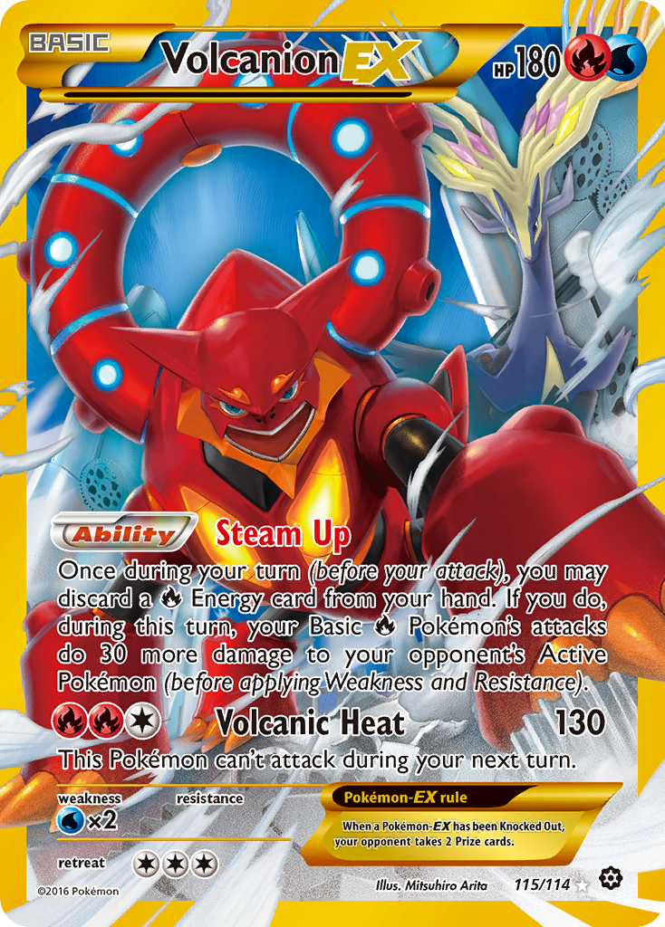 Volcanion EX (115/114) [XY: Steam Siege] | Card Merchant Takapuna