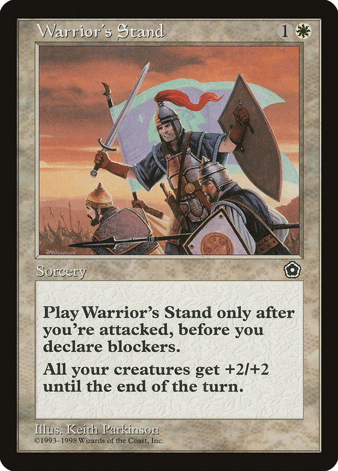 Warrior's Stand [Portal Second Age] | Card Merchant Takapuna