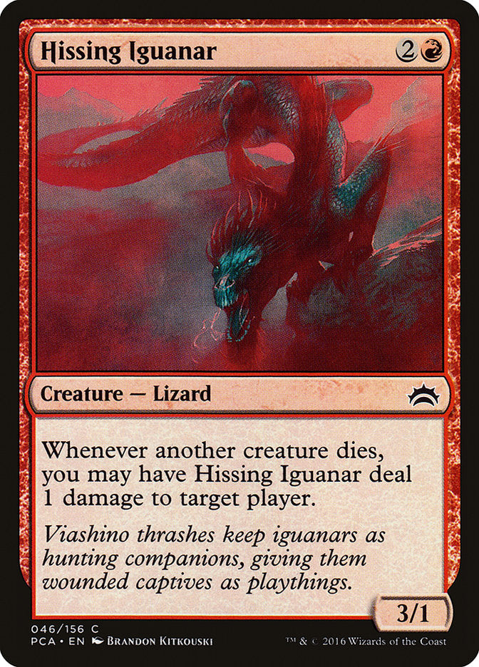 Hissing Iguanar [Planechase Anthology] | Card Merchant Takapuna