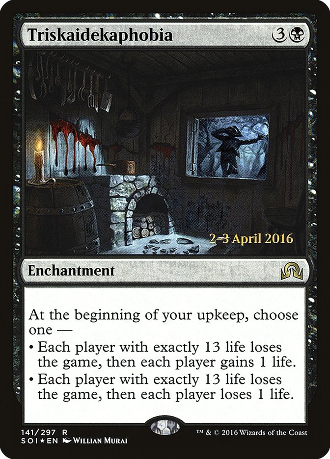 Triskaidekaphobia [Shadows over Innistrad Prerelease Promos] | Card Merchant Takapuna