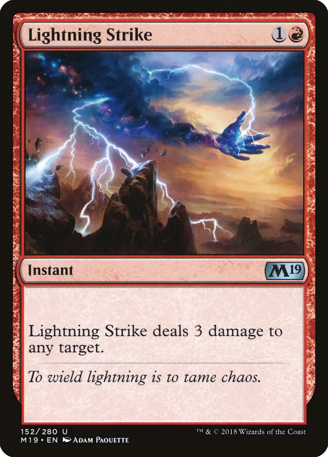 Lightning Strike [Core Set 2019] | Card Merchant Takapuna