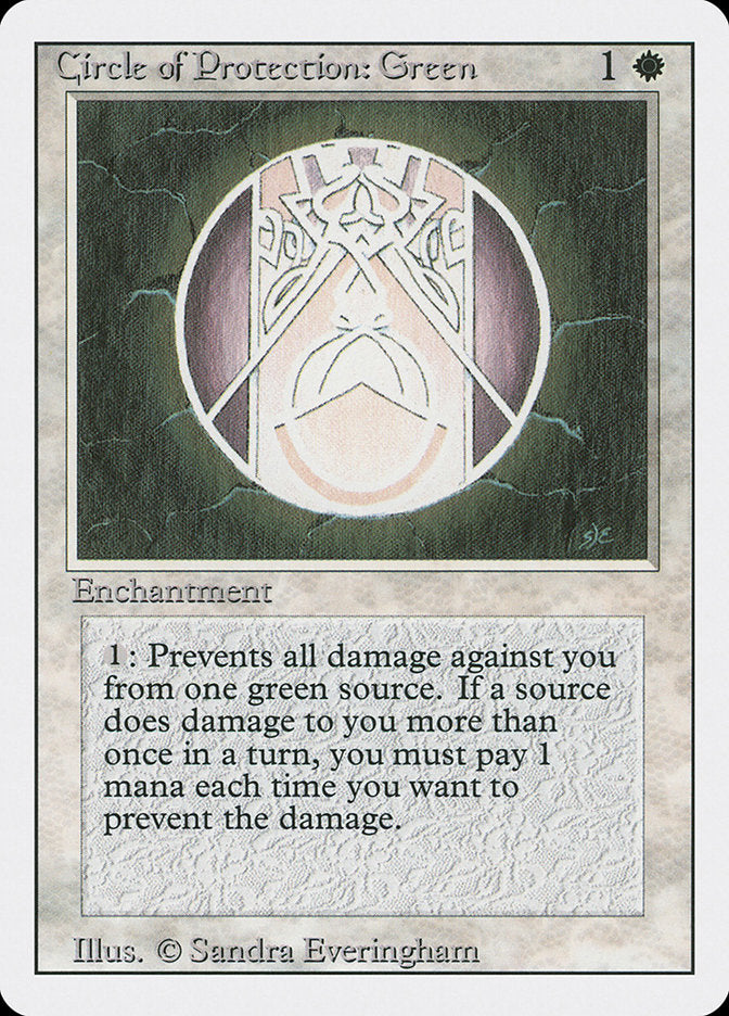 Circle of Protection: Green [Revised Edition] | Card Merchant Takapuna