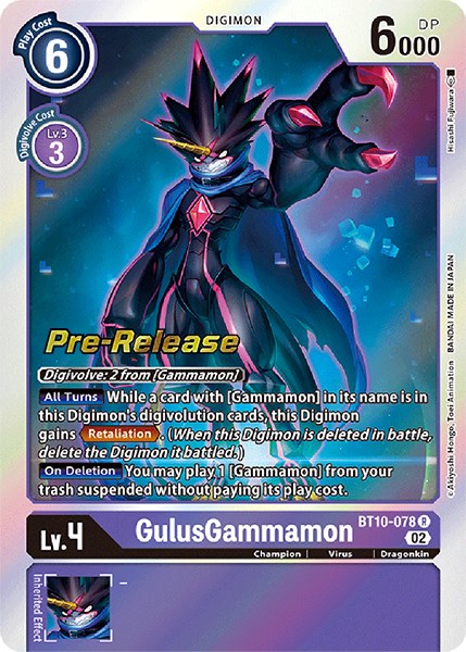 GulusGammamon [BT10-078] [Xros Encounter Pre-Release Cards] | Card Merchant Takapuna