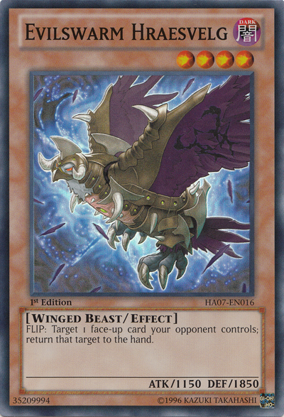 Evilswarm Hraesvelg [HA07-EN016] Super Rare | Card Merchant Takapuna