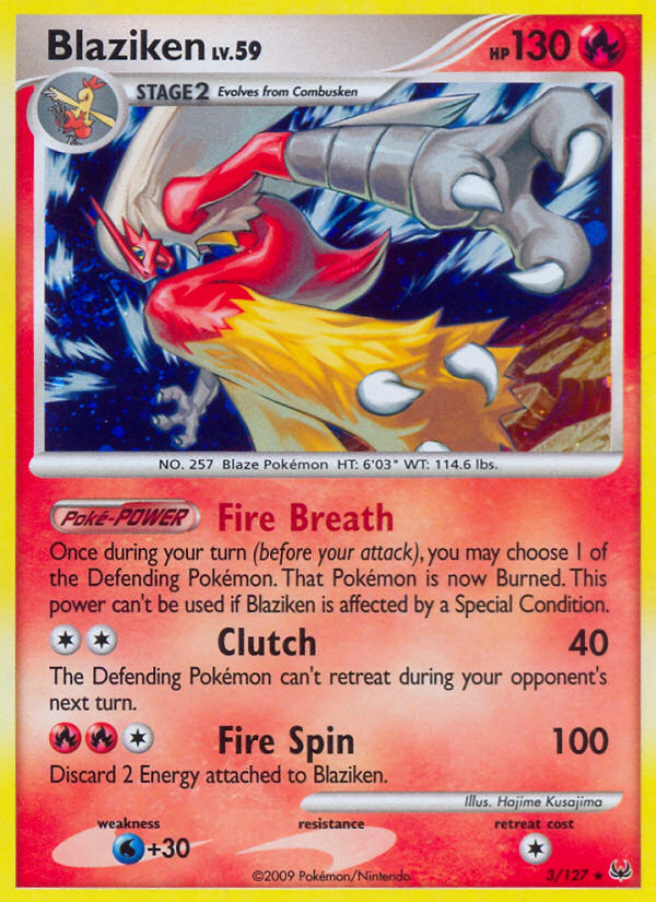 Blaziken (3/127) [Platinum: Base Set] | Card Merchant Takapuna