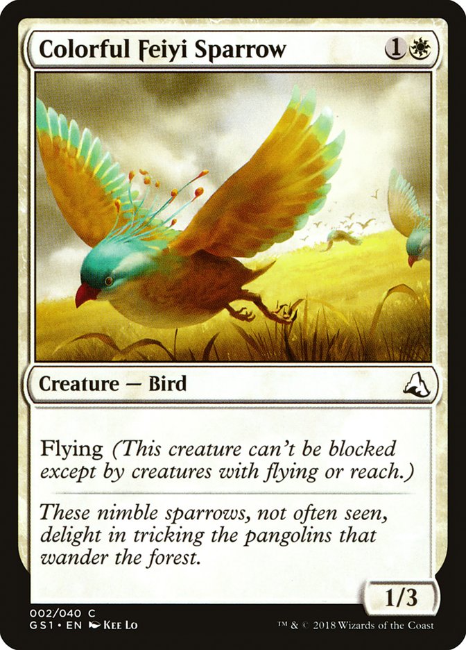 Colorful Feiyi Sparrow [Global Series Jiang Yanggu & Mu Yanling] | Card Merchant Takapuna