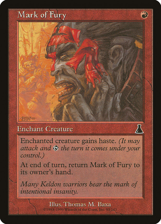 Mark of Fury [Urza's Destiny] | Card Merchant Takapuna