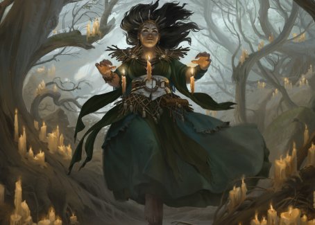 Candlegrove Witch 1 Art Card [Innistrad: Midnight Hunt Art Series] | Card Merchant Takapuna