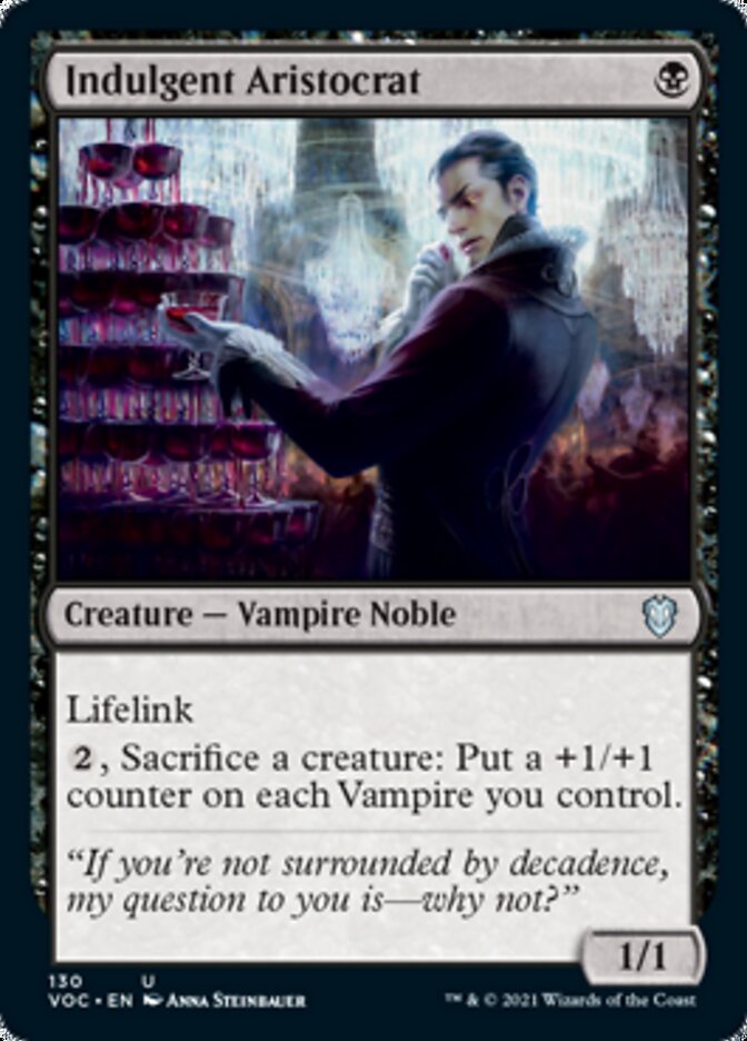 Indulgent Aristocrat [Innistrad: Crimson Vow Commander] | Card Merchant Takapuna