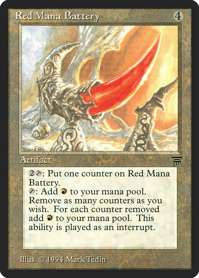 Red Mana Battery [Legends] | Card Merchant Takapuna