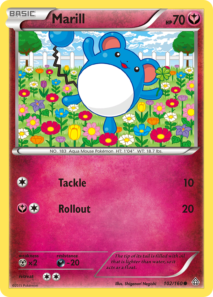 Marill (102/160) [XY: Primal Clash] | Card Merchant Takapuna