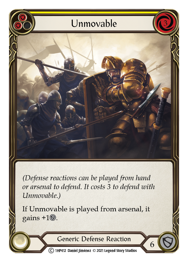 Unmovable (Yellow) [1HP412] (History Pack 1) | Card Merchant Takapuna