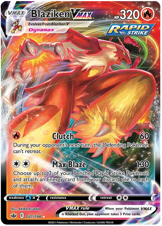 Blaziken VMAX (021/198) [Sword & Shield: Chilling Reign] | Card Merchant Takapuna