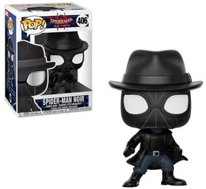 Spider Man: Into the Spiderverse - Spiderman Noir Pop! 406 | Card Merchant Takapuna